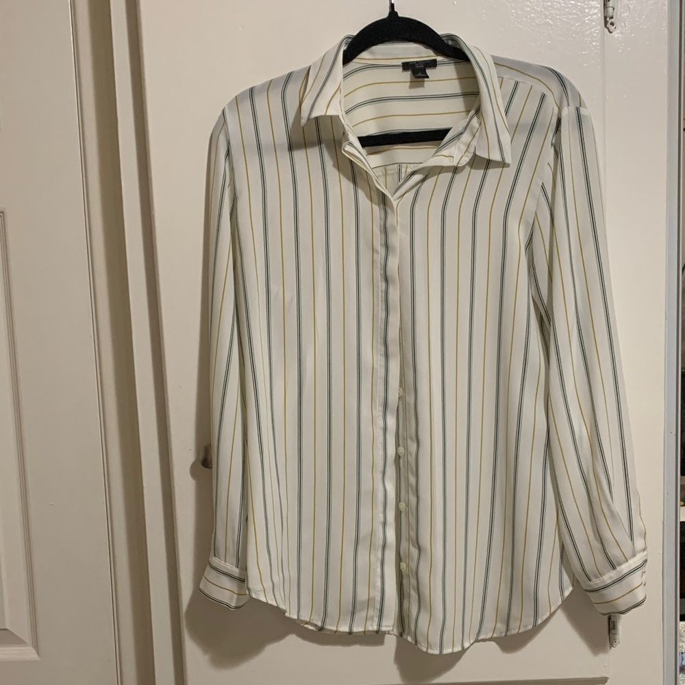 Striped Button-Up Shirt
